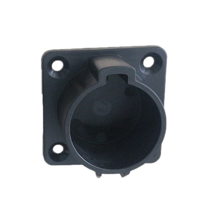Standard Type 1 J1772 Plug Holder For Charge Station Vehicle Plug A Convenient Plug Holder To Keep Charging Plugs Clean And Dry 4 Point Fixing 5mm Screw Hole Material ABS And PVC Colour Black